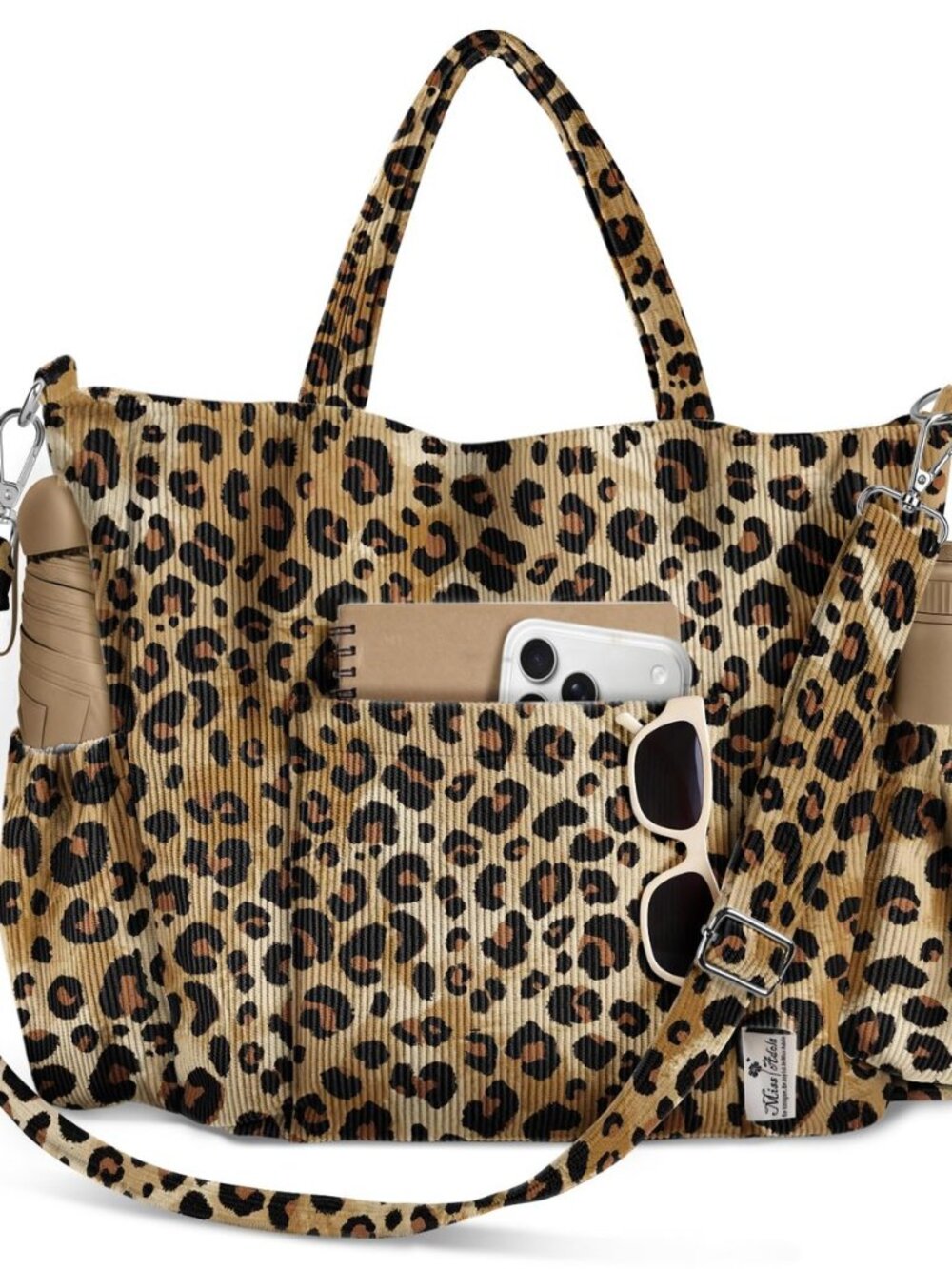 Corduroy Crossbody Tote Bag for Women